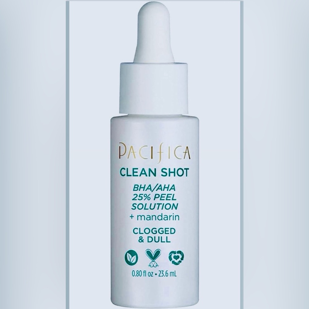 ✨ Pacifica Clean Shot BHA/AHA 25% Peel Solution • 0.80 fl oz • New • Boxed